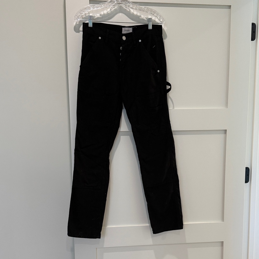 Frame Denim Women's Black Jeans “Le slouch”
